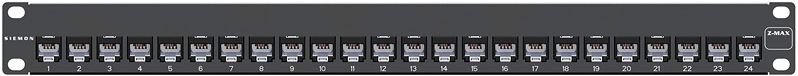 Патч-панели 19" модульные экранированные и неэкранированные серии Z-MAX Siemon